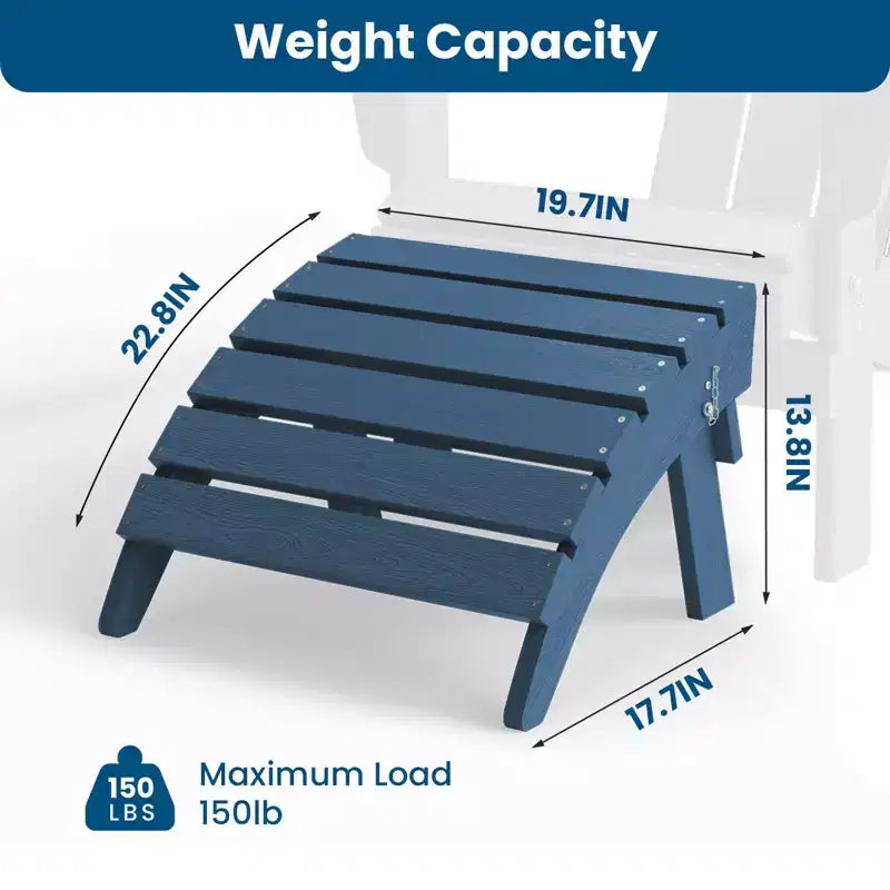 Hyleory HDPE Repose-Pied Pliable d'extérieur pour Chaises Adirondack