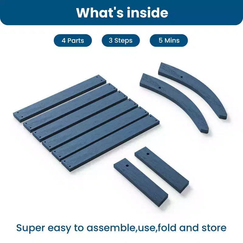 Hyleory HDPE Repose-Pied Pliable d'extérieur pour Chaises Adirondack