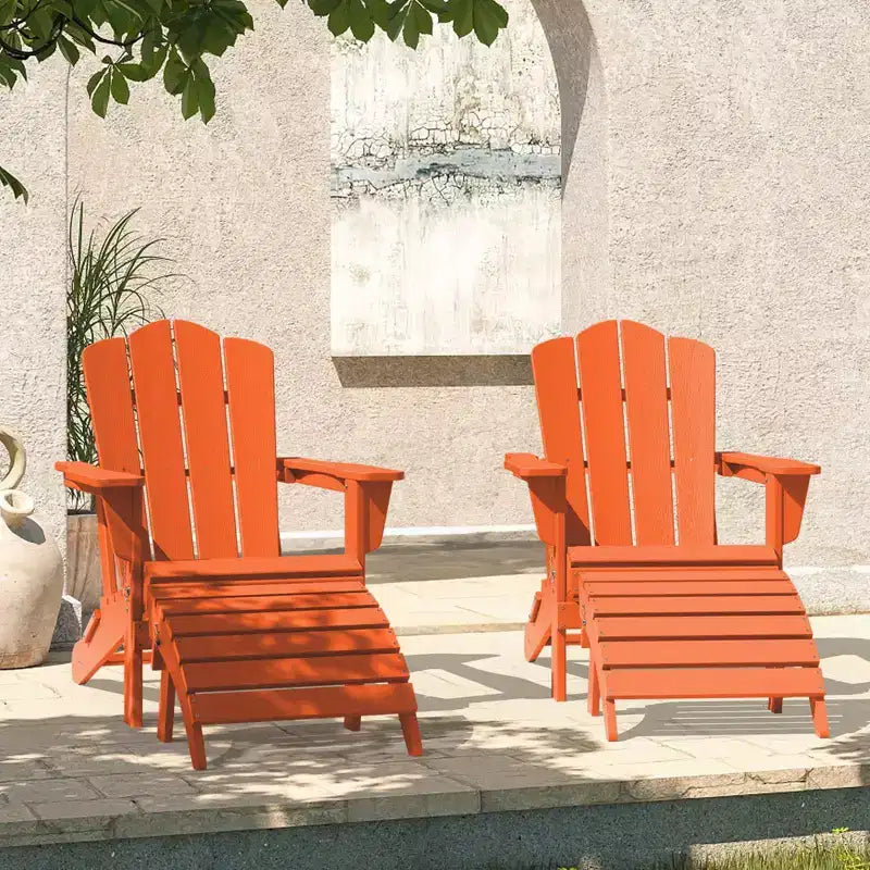 Hyleory HDPE Repose-Pied Pliable d'extérieur pour Chaises Adirondack