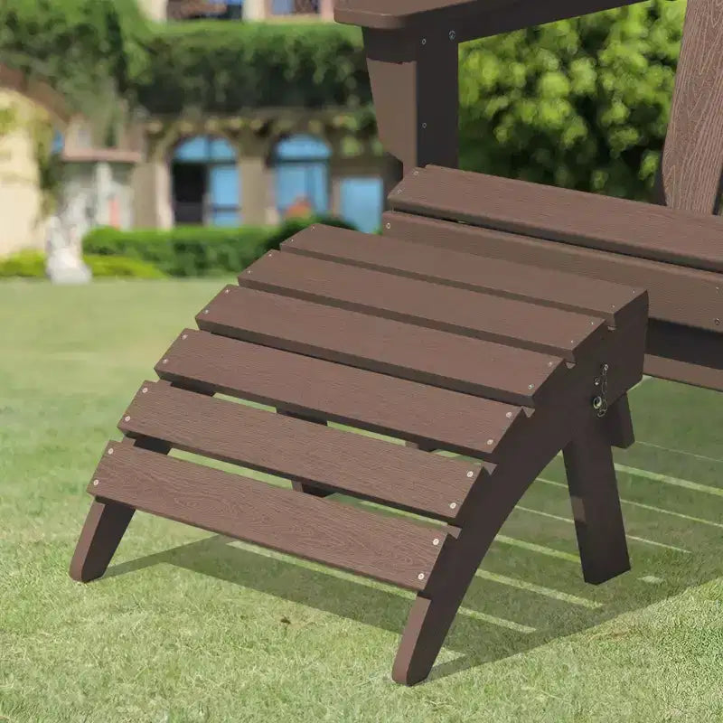 Hyleory HDPE Repose-Pied Pliable d'extérieur pour Chaises Adirondack