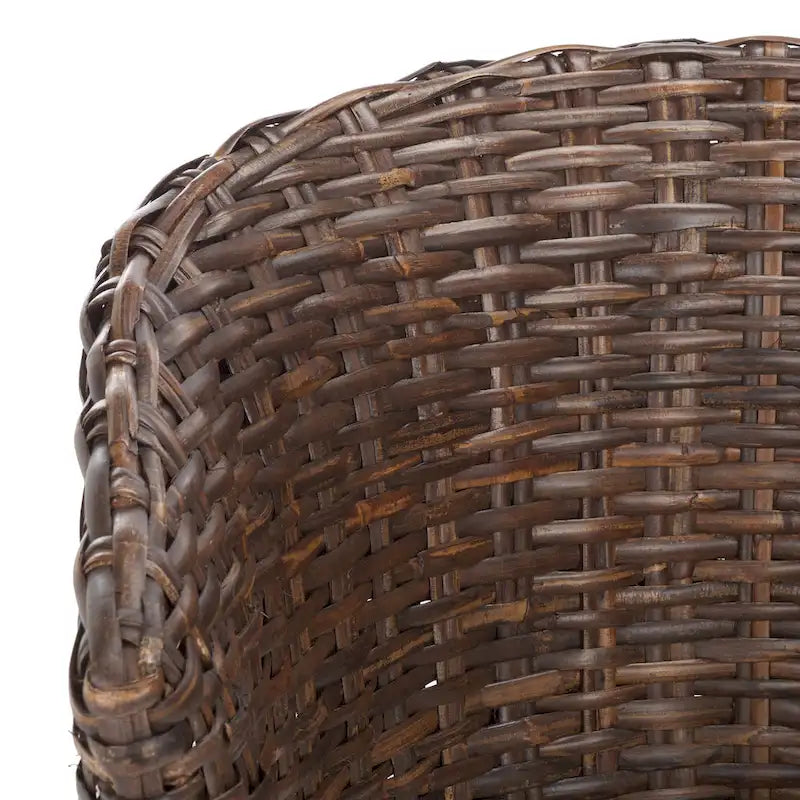 SAFAVIEH Charla Sedia a Botte in Rattan con Cuscino - 29.1 x 27.2 x 32.7 - 29Lx27Px33A