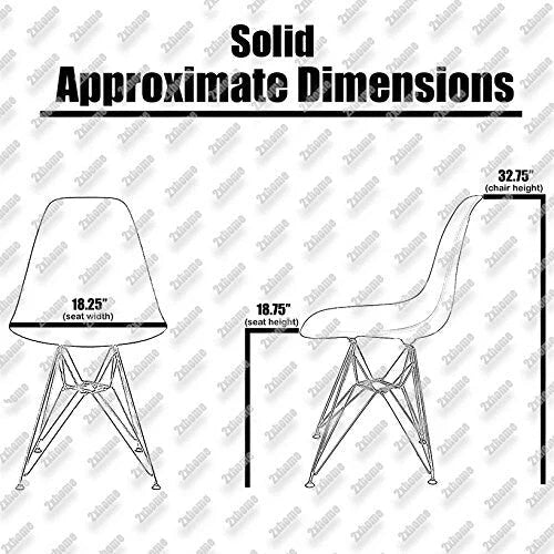 Sedia da pranzo di design moderna in plastica con accento opaco e base a gambe cromate in filo metallico nero scuro