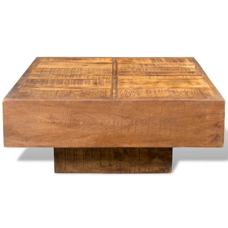 vidaXL Tavolino da caffè marrone quadrato in legno massello di mango - 27 x 27 x 12