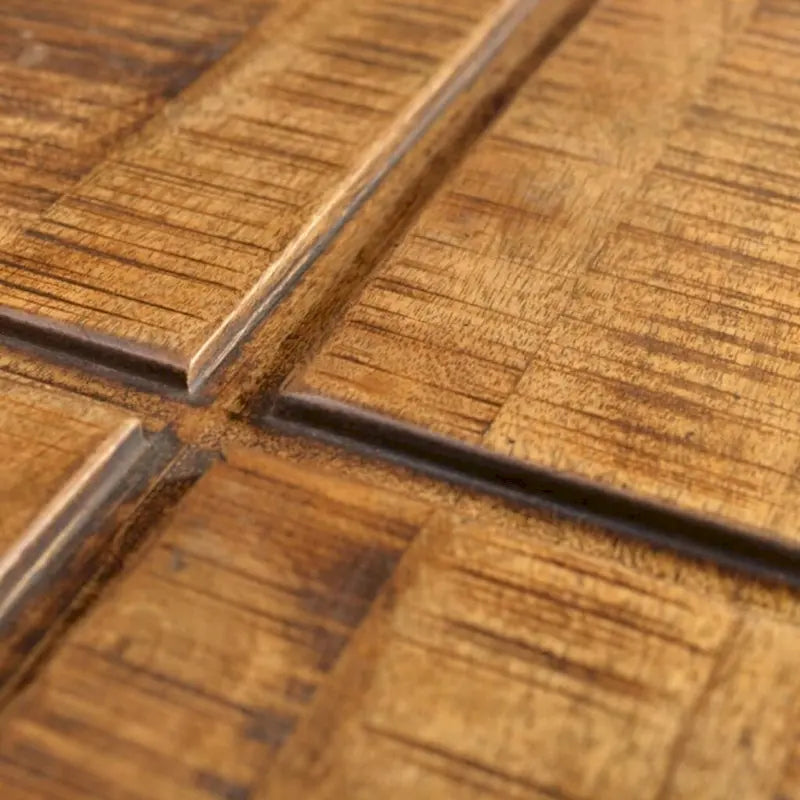 vidaXL Tavolino da caffè marrone quadrato in legno massello di mango - 27 x 27 x 12