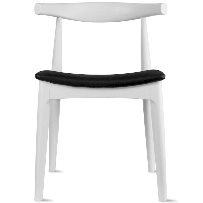 Sedia da pranzo con braccioli in legno massello e pelle PU, cuscino imbottito per cucina, camera da letto, hotel, ristorante, lavoro
