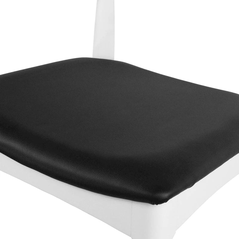 Sedia da pranzo con braccioli in legno massello e pelle PU, cuscino imbottito per cucina, camera da letto, hotel, ristorante, lavoro