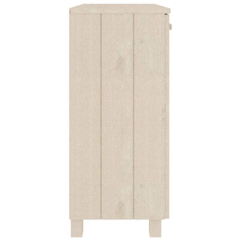 vidaXL Credenza mobile buffet per soggiorno cucina HAMAR, legno massello di pino - 85x35x80 cm