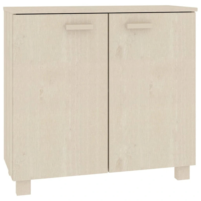 vidaXL Credenza mobile buffet per soggiorno cucina HAMAR, legno massello di pino - 85x35x80 cm