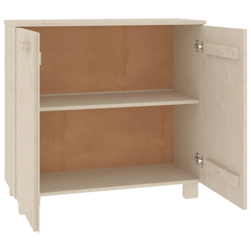 vidaXL Credenza mobile buffet per soggiorno cucina HAMAR, legno massello di pino - 85x35x80 cm