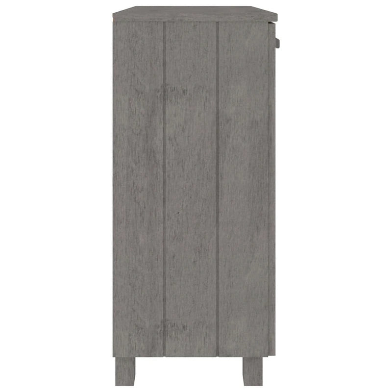 vidaXL Credenza mobile buffet per soggiorno cucina HAMAR, legno massello di pino - 85x35x80 cm