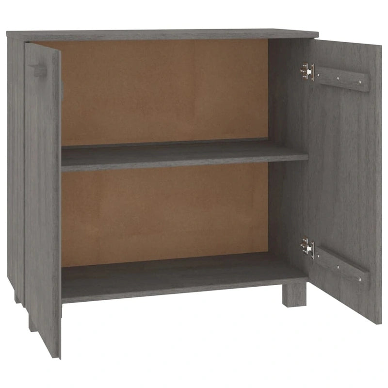 vidaXL Credenza mobile buffet per soggiorno cucina HAMAR, legno massello di pino - 85x35x80 cm