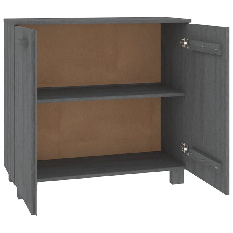 vidaXL Credenza mobile buffet per soggiorno cucina HAMAR, legno massello di pino - 85x35x80 cm