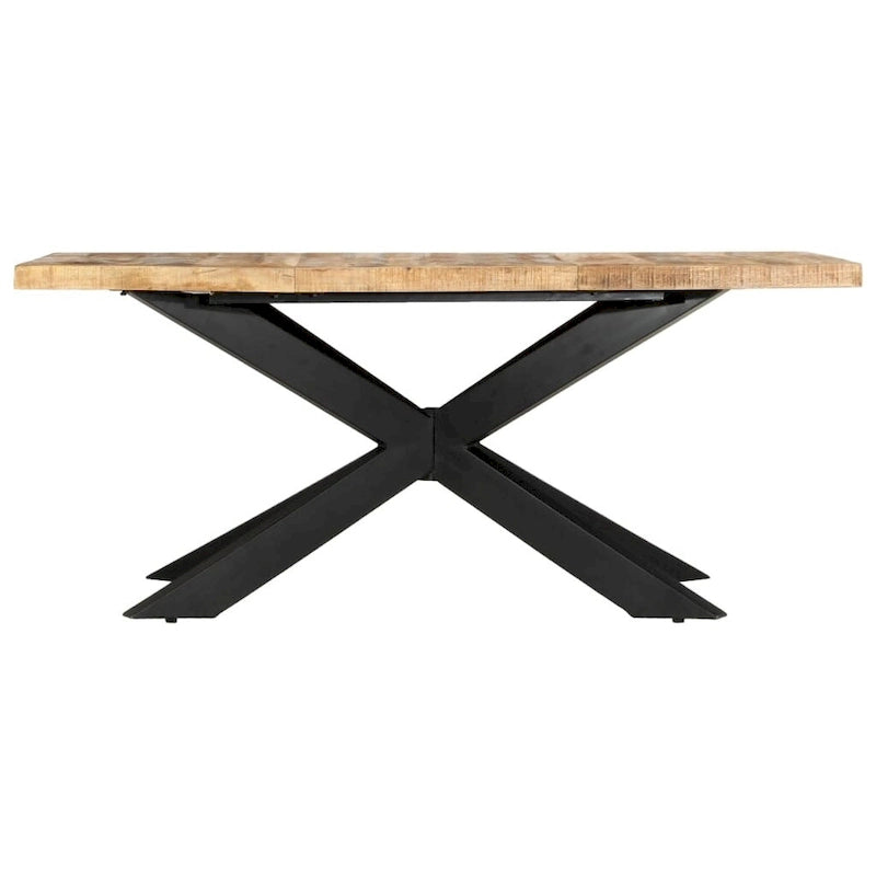 vidaXL Tavolo da Pranzo in Legno Massello di Sheesham Scrivania da Cucina Mobili Multicolore