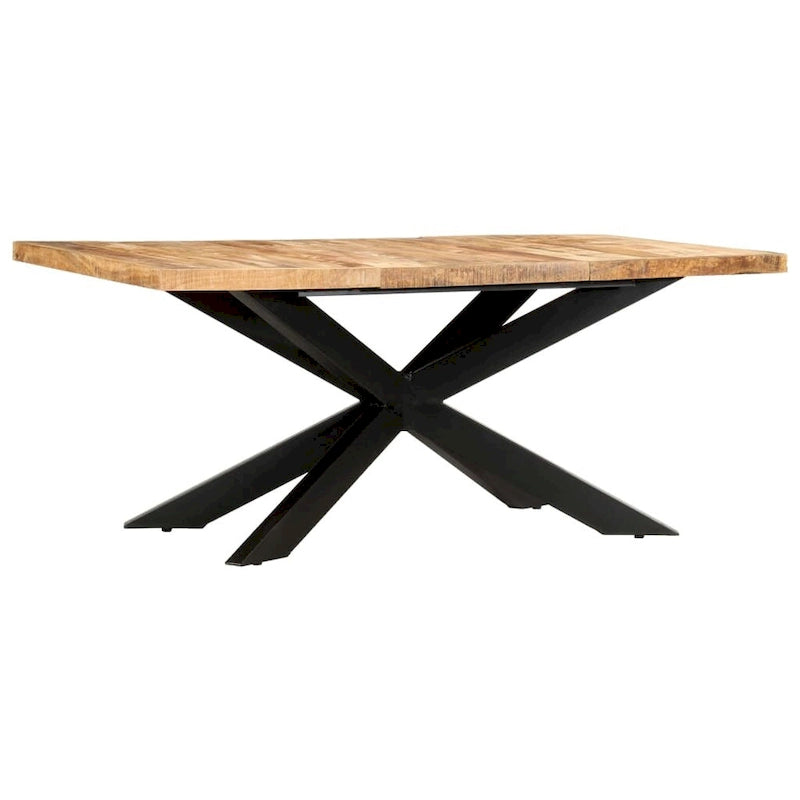 vidaXL Tavolo da Pranzo in Legno Massello di Sheesham Scrivania da Cucina Mobili Multicolore