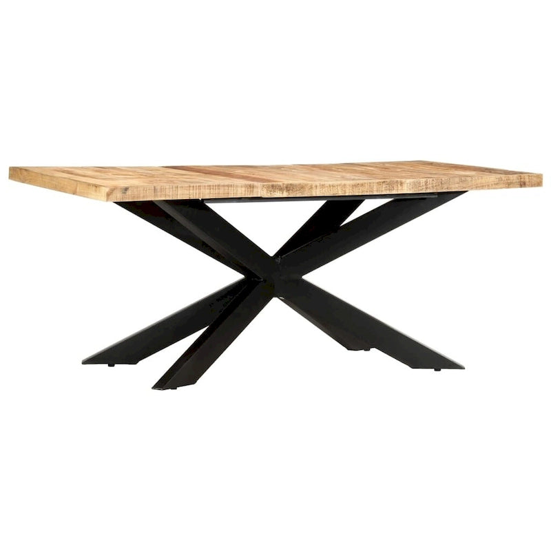 vidaXL Tavolo da Pranzo in Legno Massello di Sheesham Scrivania da Cucina Mobili Multicolore