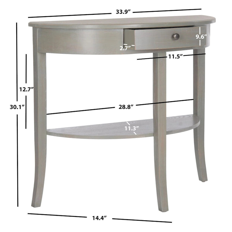 SAFAVIEH Sada Grigio Cenere Consolle - 33.9 x 14.4 x 30.1 - 33.9 x 14.4 x 30.1 - 34Px14Lx30A