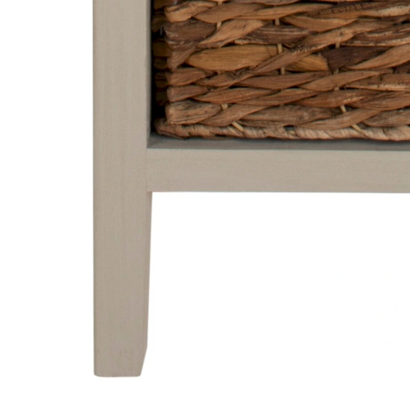 SAFAVIEH Hermine Tavolino da Divano con 4 Cassetti, Effetto Invecchiato, Nero - 38 x 30 x 91 cm - 15Lx12Px36A