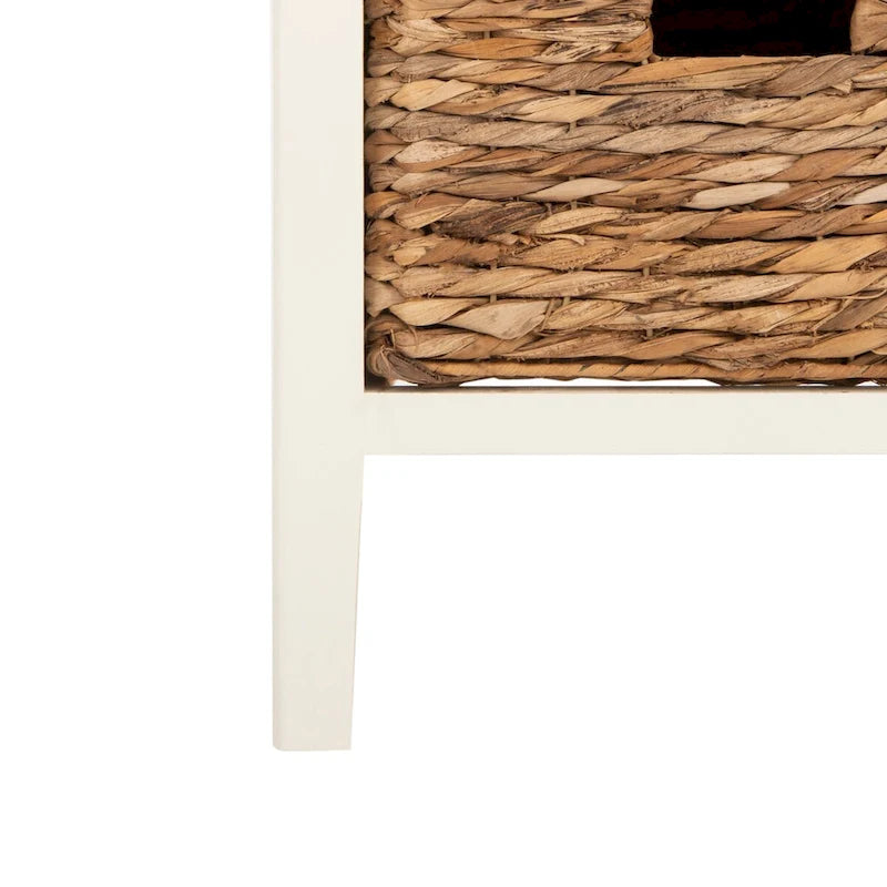 SAFAVIEH Hermine Tavolino da Divano con 4 Cassetti, Effetto Invecchiato, Nero - 38 x 30 x 91 cm - 15Lx12Px36A