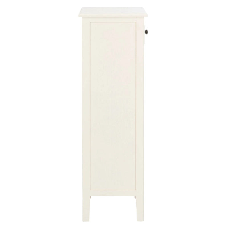 SAFAVIEH Hermine Tavolino da Divano con 4 Cassetti, Effetto Invecchiato, Nero - 38 x 30 x 91 cm - 15Lx12Px36A