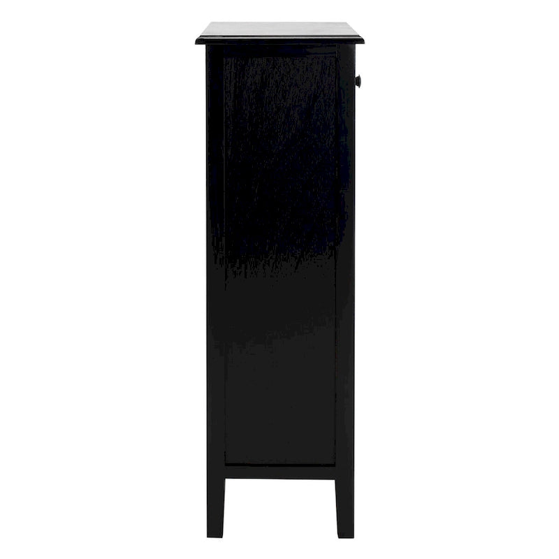SAFAVIEH Hermine Tavolino da Divano con 4 Cassetti, Effetto Invecchiato, Nero - 38 x 30 x 91 cm - 15Lx12Px36A