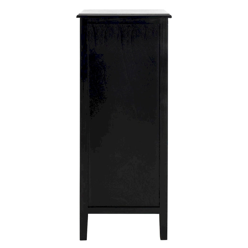SAFAVIEH Hermine Tavolino da Divano con 4 Cassetti, Effetto Invecchiato, Nero - 38 x 30 x 91 cm - 15Lx12Px36A