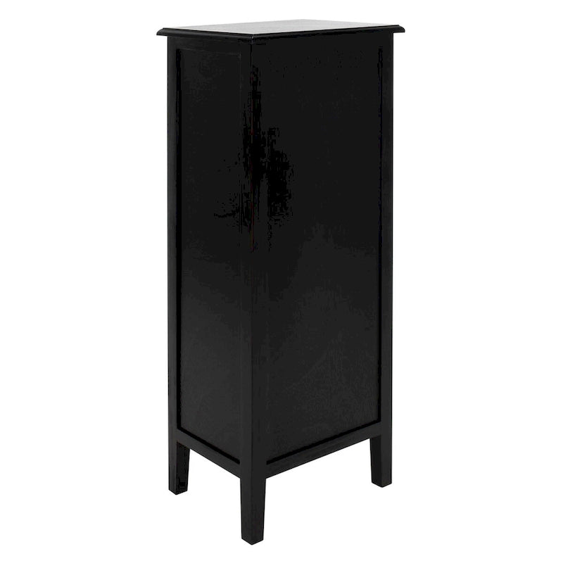 SAFAVIEH Hermine Tavolino da Divano con 4 Cassetti, Effetto Invecchiato, Nero - 38 x 30 x 91 cm - 15Lx12Px36A