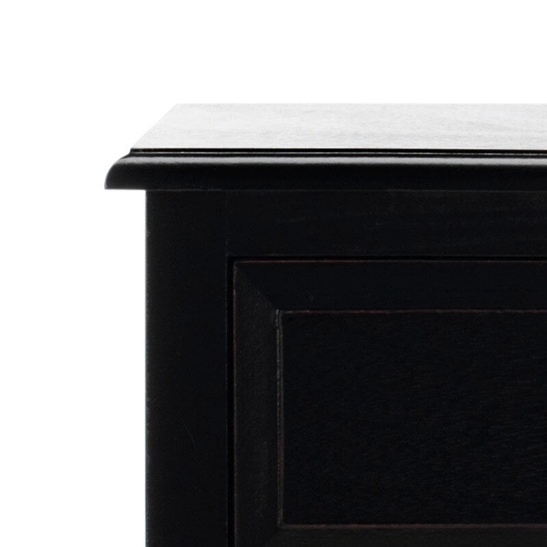 SAFAVIEH Hermine Tavolino da Divano con 4 Cassetti, Effetto Invecchiato, Nero - 38 x 30 x 91 cm - 15Lx12Px36A