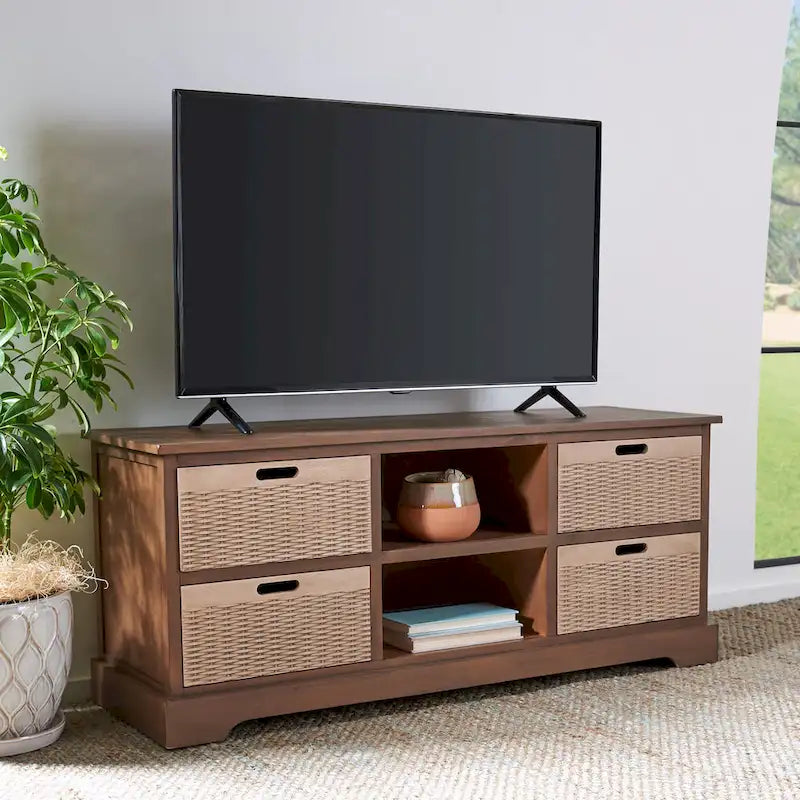 Mobile TV SAFAVIEH Britni con vani contenitore - 47,3 L x 15,8 P x 20 H - 47Lx16Px20H