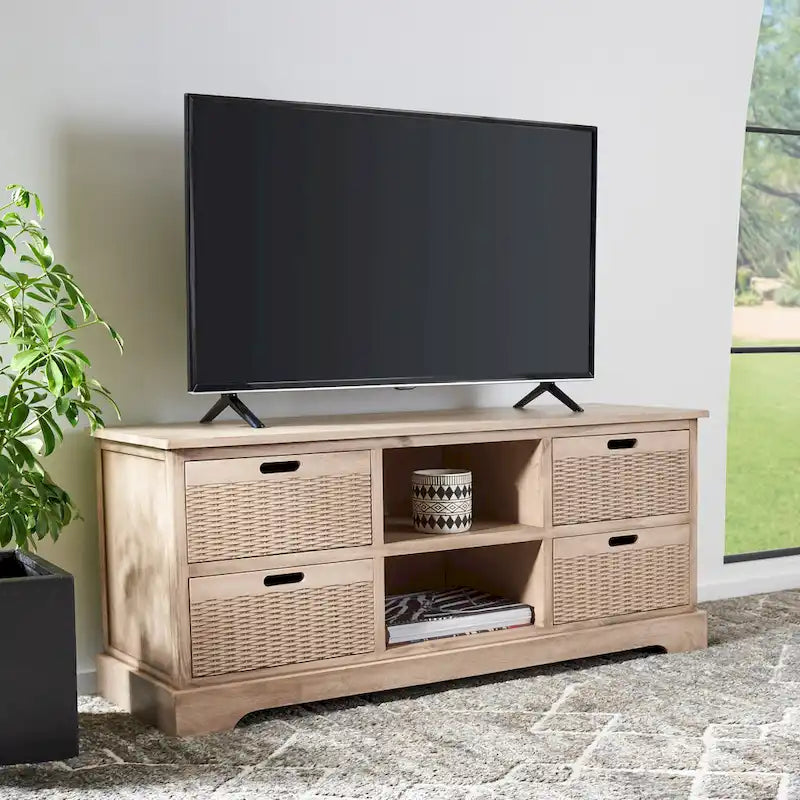 Mobile TV SAFAVIEH Britni con vani contenitore - 47,3 L x 15,8 P x 20 H - 47Lx16Px20H