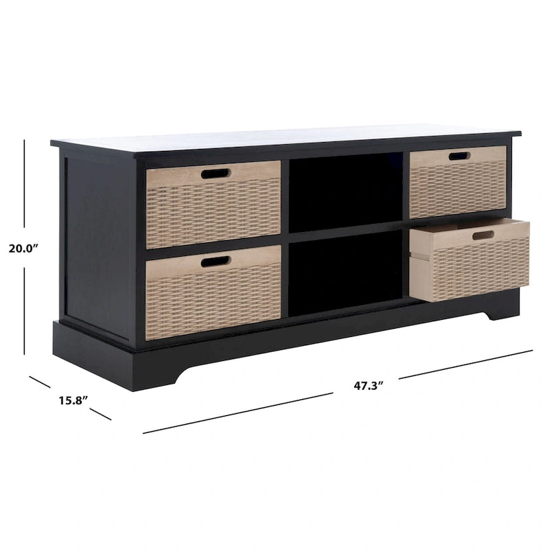 Mobile TV SAFAVIEH Britni con vani contenitore - 47,3 L x 15,8 P x 20 H - 47Lx16Px20H