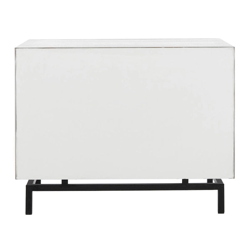 SAFAVIEH Shirleyann Mobiletto contenitore marrone scuro/nero - 27.5 x 17.6 x 21.6 - 28Lx18Px22A