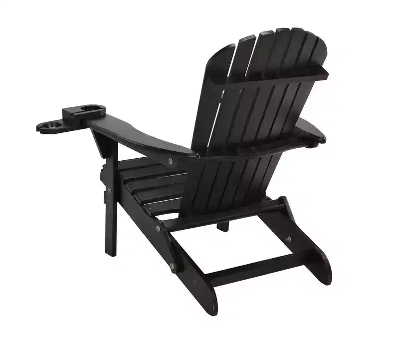 Set di 2 sedie Adirondack pieghevoli Jiallo con portabicchieri