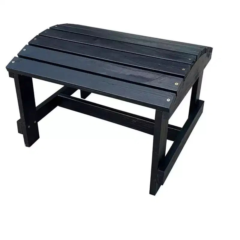 Ensemble de conversation Jiallo pliable avec 2 fauteuils Adirondack avec porte-gobelets et repose-pieds