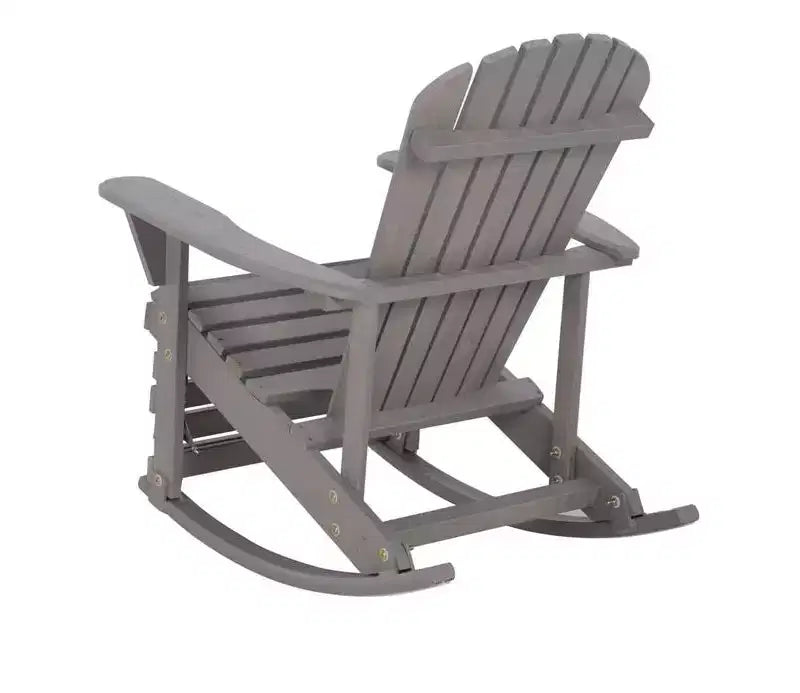 Jiallo Zero Gravity Collection Sedia a dondolo Adirondack grigio scuro con poggiapiedi integrato - Set di 2 sedie a dondolo