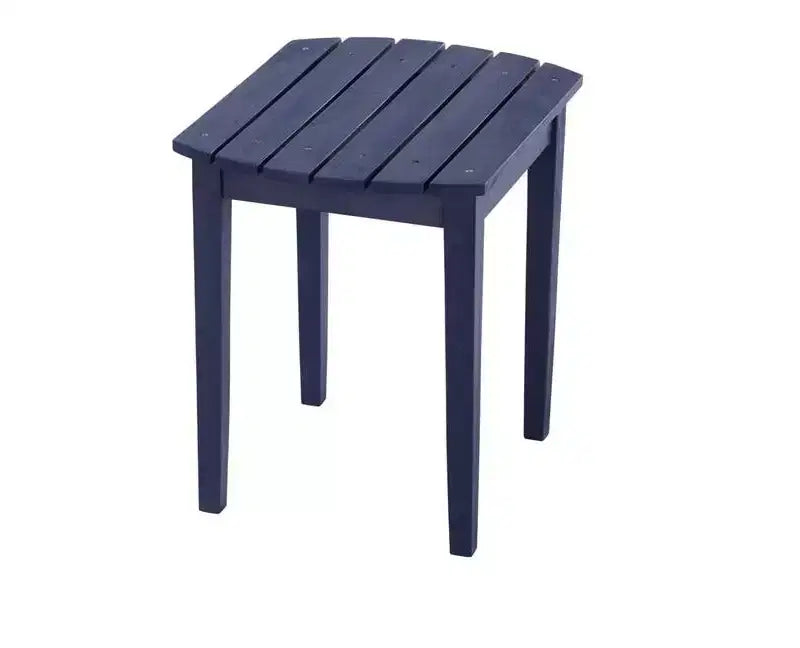 Set di 2 sedie a dondolo Jiallo Zero Gravity Collection Navy Blue Adirondack con poggiapiedi integrato e 1 tavolino laterale