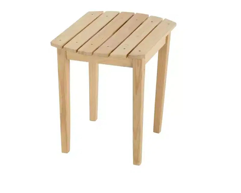 Set di 2 sedie a dondolo e 1 tavolino Jiallo Zero Gravity Collection Natural Adirondack con poggiapiedi integrato