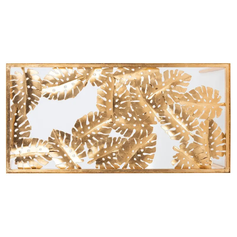 SAFAVIEH Tavolino da caffè Rianda Palm Leaf - 24 x 47.5 x 18 - 24Px48Lx18A