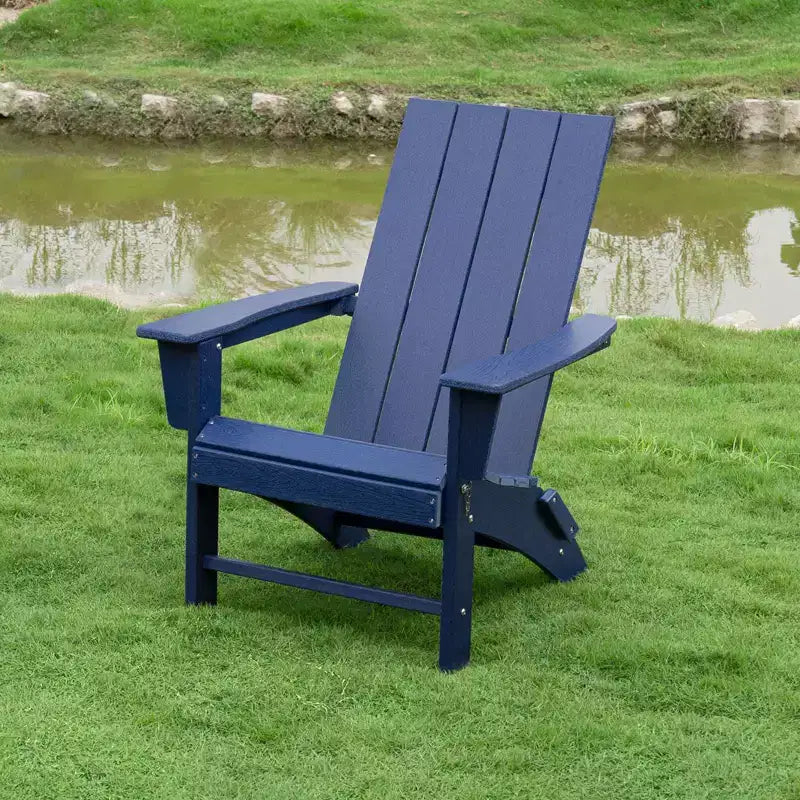 GARPROVM Sedia Adirondack Pieghevole in HDPE Aggiornata, Resistente alle Intemperie, per Esterni