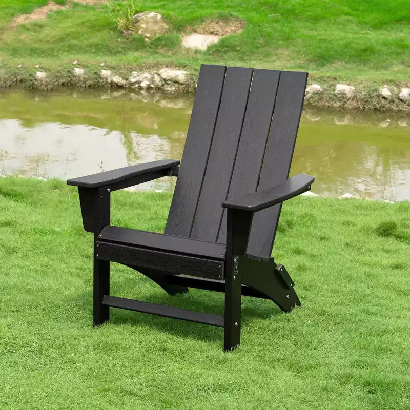 GARPROVM Sedia Adirondack Pieghevole in HDPE Aggiornata, Resistente alle Intemperie, per Esterni