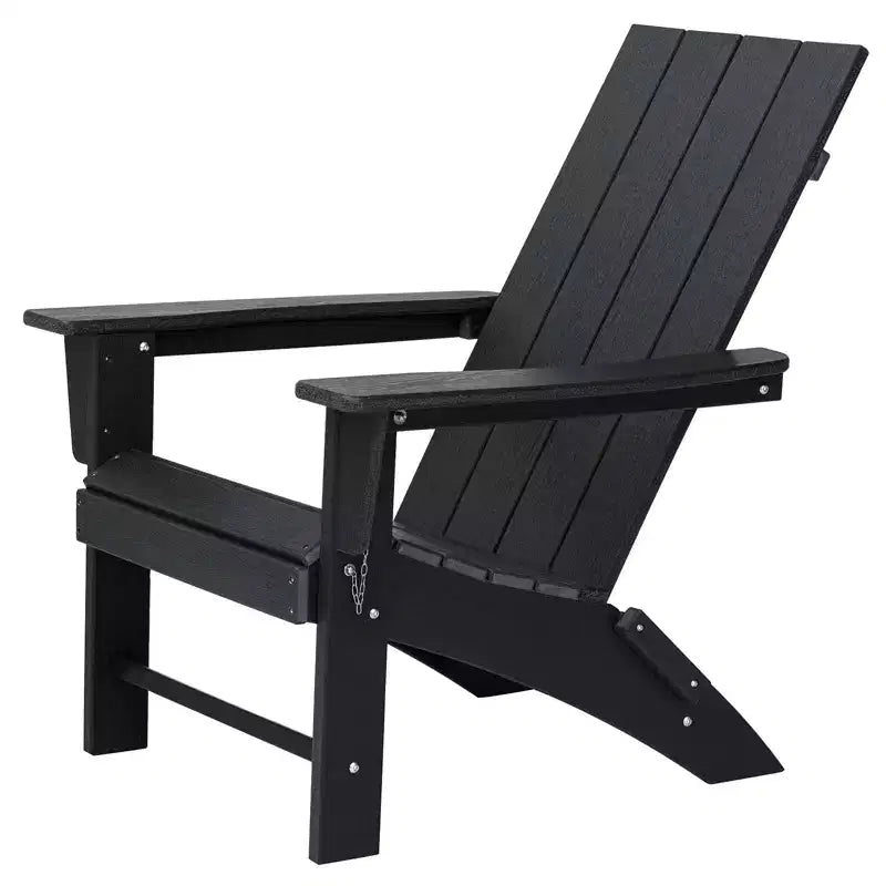 GARPROVM Upgraded Folding HDPE Adirondack Chair Weather-Resistant Outdoor Patio Chair