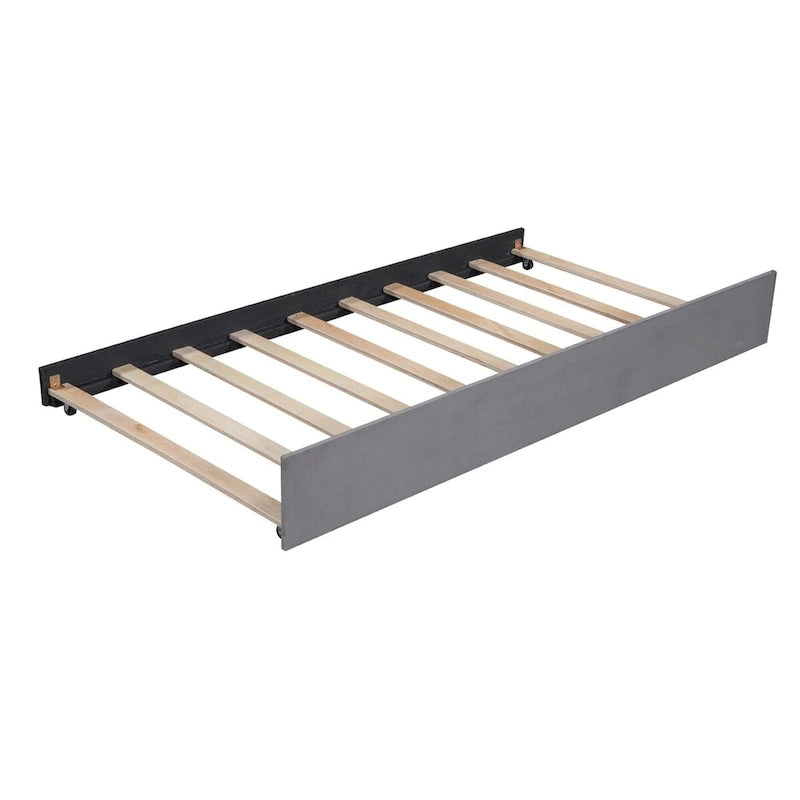 Letto Divano Imbottito per Materasso Singolo con Schienale Ergonomico e Letto Estraibile