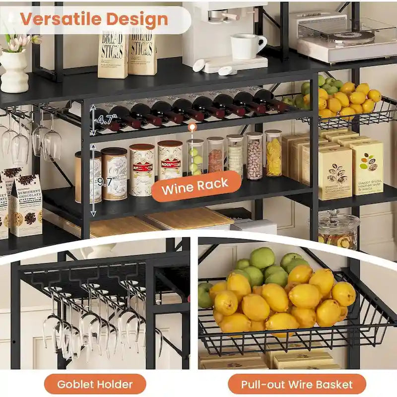 Mobile da Cucina/Bar/Vini con Scaffali Contenitori