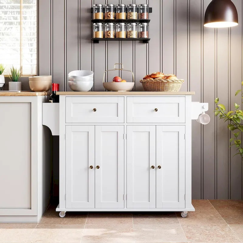 Carrello da cucina con isola e ruote