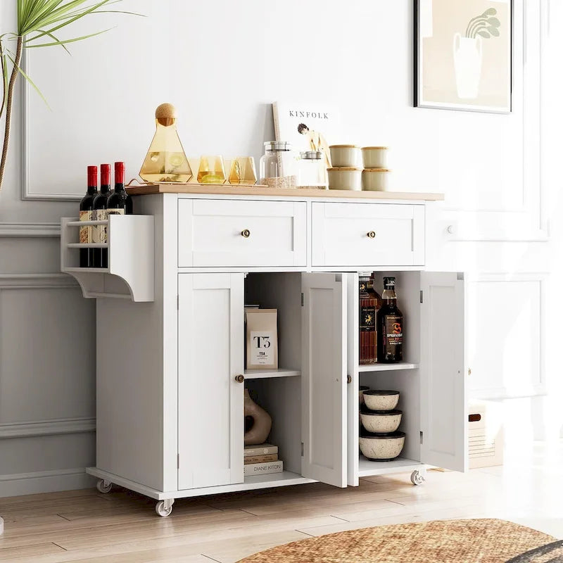 Carrello da cucina con isola e ruote