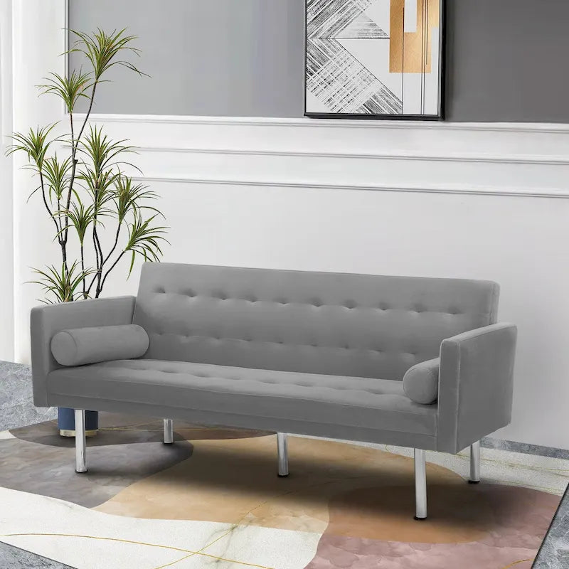 Divano letto Futon, Divano letto Futon convertibile, Divano letto a due posti, Divano letto per soggiorno, appartamento, ufficio