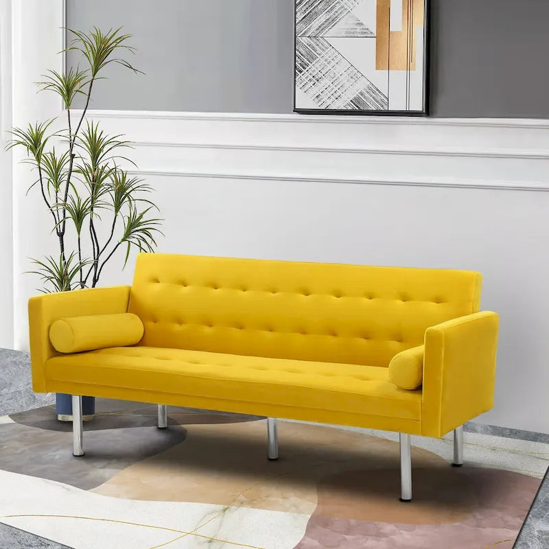 Divano letto Futon, Divano letto Futon convertibile, Divano letto a due posti, Divano letto per soggiorno, appartamento, ufficio