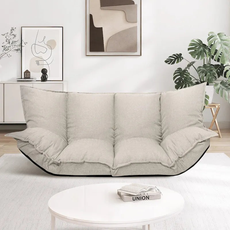 Divano Letto Moderno Pieghevole Beige per Bambini o Casa