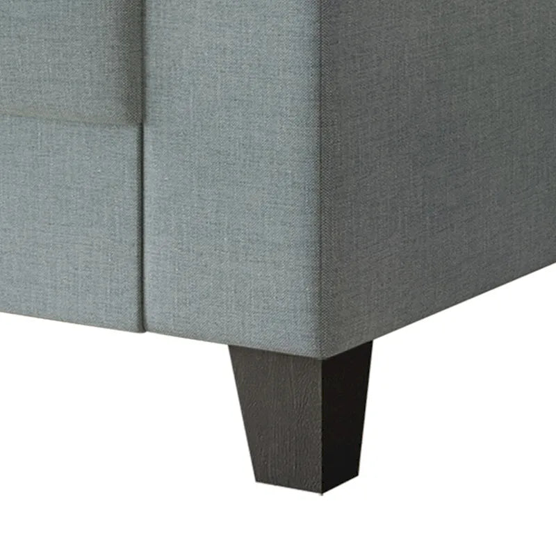 Poltrona con braccioli rivestita in lino stile semplice CraftPorch
