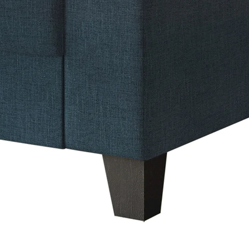 Poltrona con braccioli rivestita in lino stile semplice CraftPorch