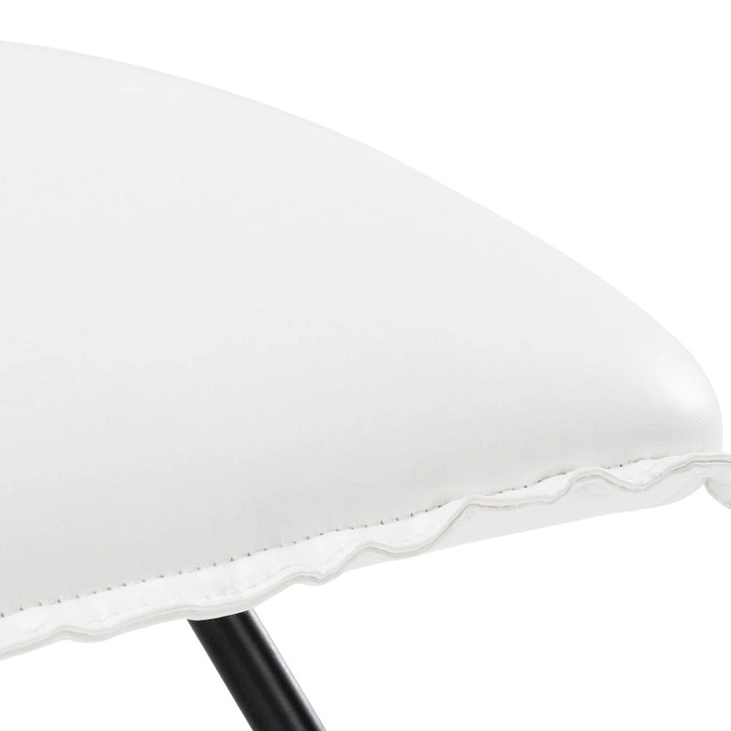 Set di 2 Poltrone Accent in Ecopelle Mid-Century con Schienale Regolabile - 31.5 A X 22.2 L X 23.6 P